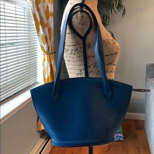 🥰Louis Vuitton Epi Leather Blue Saint Jacques PM